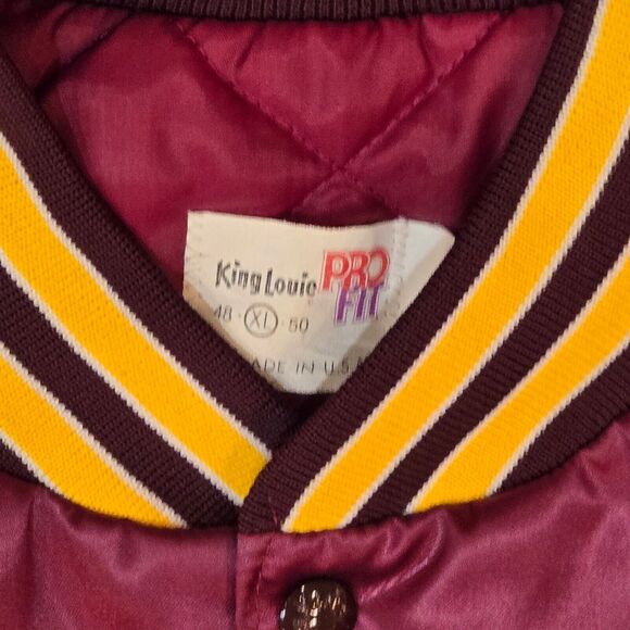 Vintage King Louie Pro Fit Lined Bomber Jacket Size XL Made in the USA (NK Logo) - Picture 2 of 15